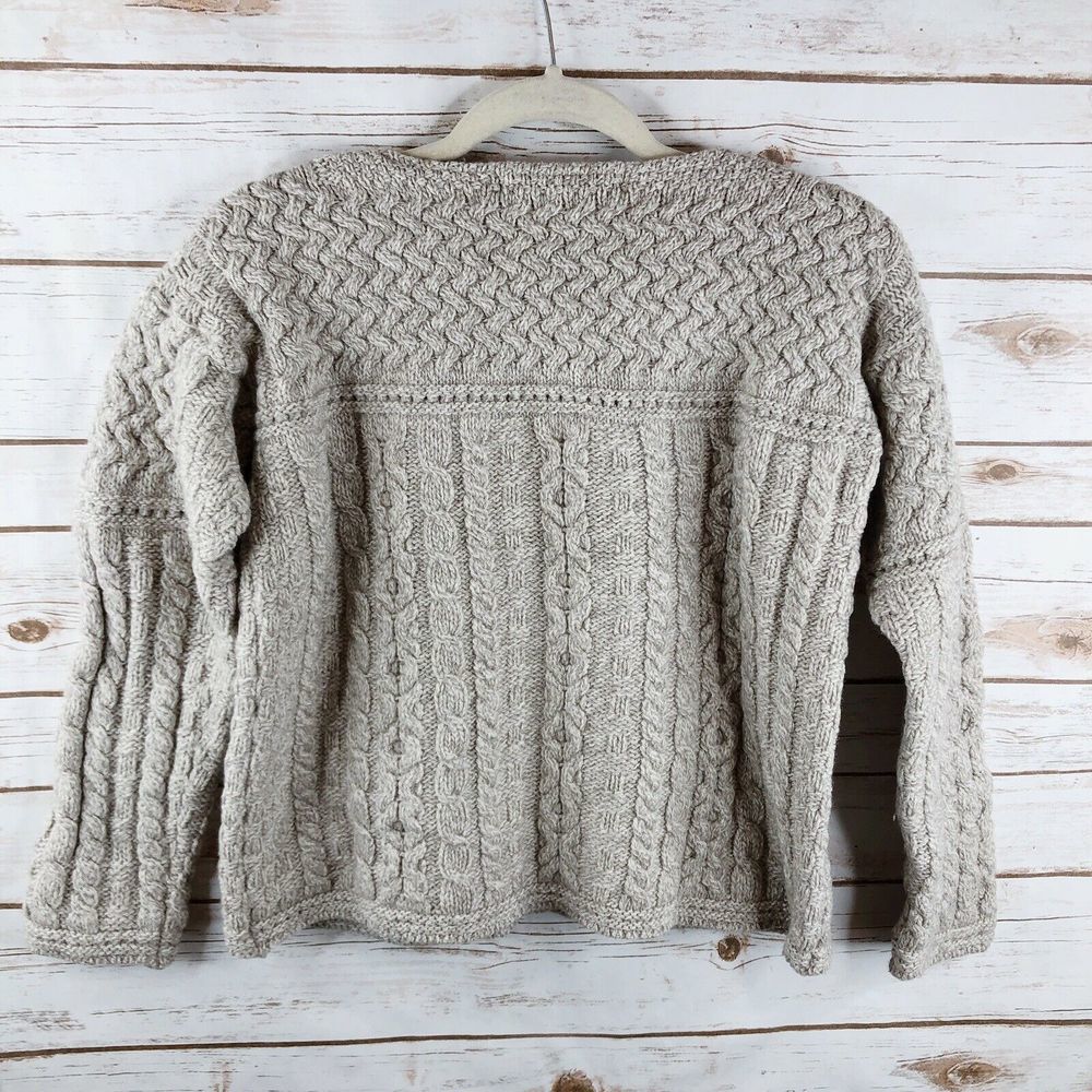 Inis Crafts Ireland Sweater Size M Merino Wool - Picture 6 of 8